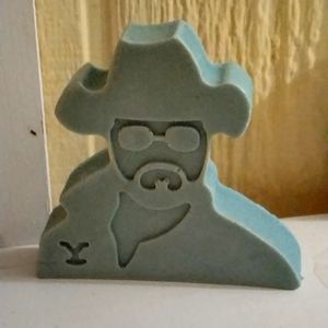 Rip from yellow stone soap hand and body